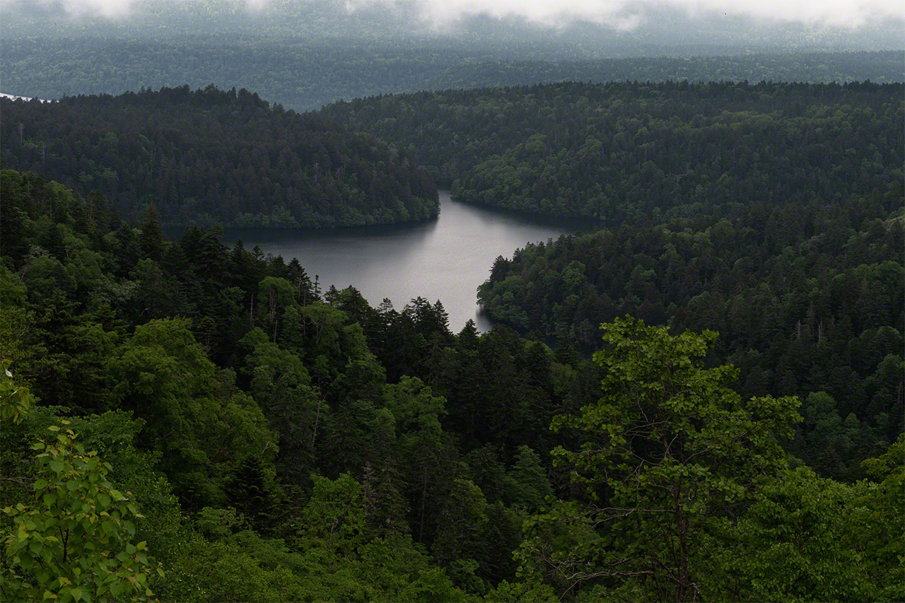 Tucked deep within the Akan-Mashū National Park, Lake Penketō lies in a thickly forested area near Lake Akan that is normally closed to the public. (© Mizukoshi Takeshi)