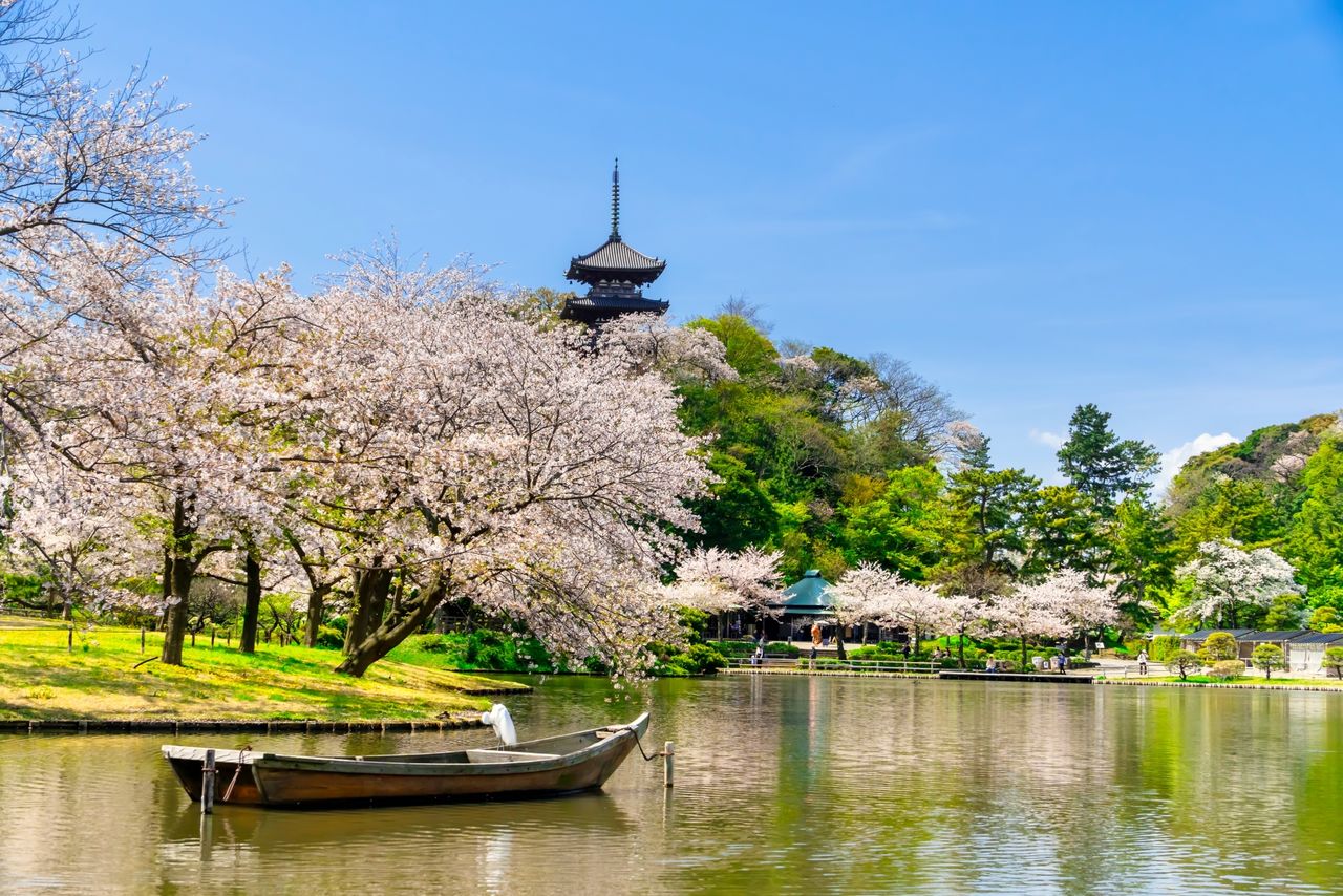 Sankeien, a traditional garden in Yokohama, Kanagawa. (© PhotoAC)