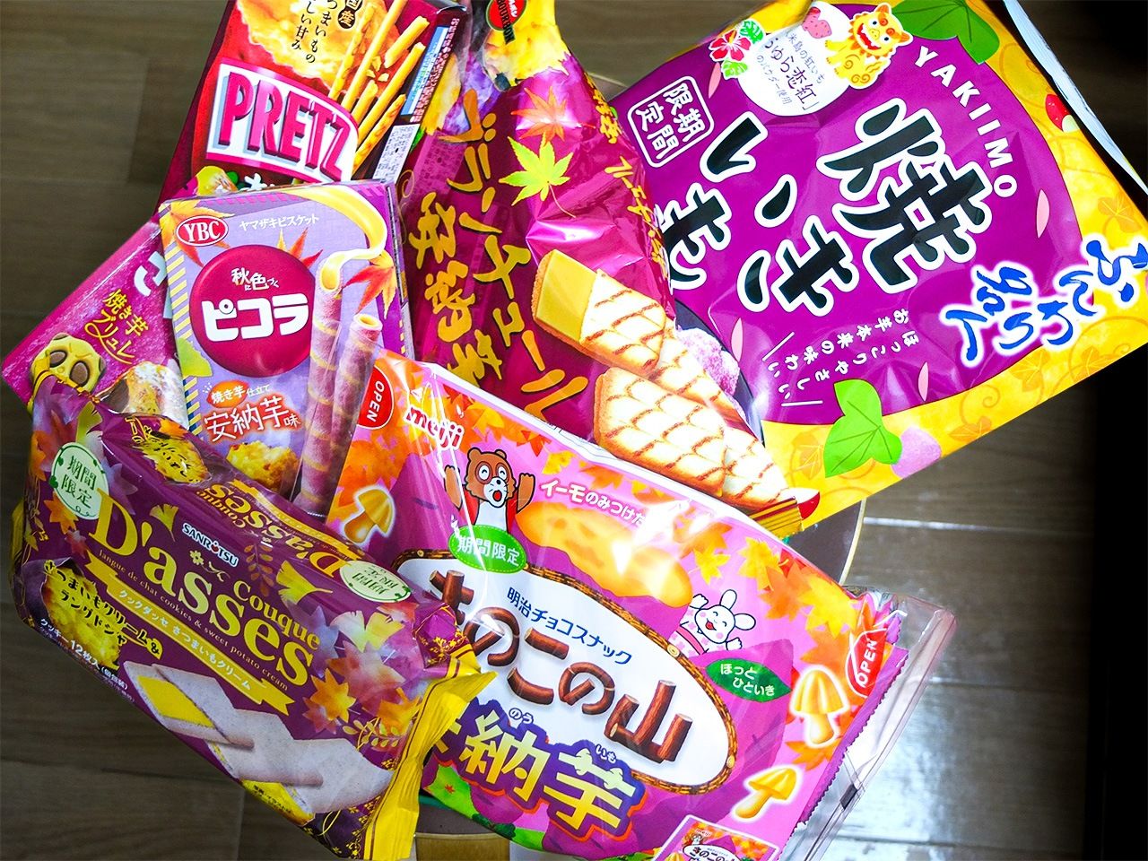 Des confiseries japonaises à la patate douce (© Kume Chikuma)