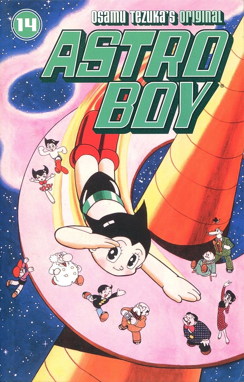 L’édition américaine d’Astro Boy en 14 volumes par Dark Horse (Photo avec l’aimable autorisation de Nakano Haruyuki)