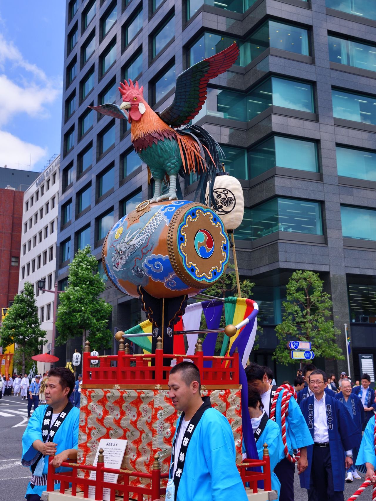 糀町一丁目山王祭ねり込』：浮世写真家 喜千也の「名所江戸百景」第66