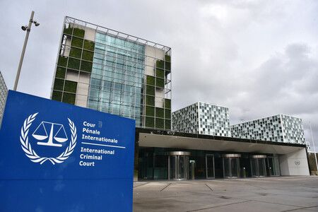 国際刑事裁判所(ICC)の本部=10日、オランダ・ハーグ
