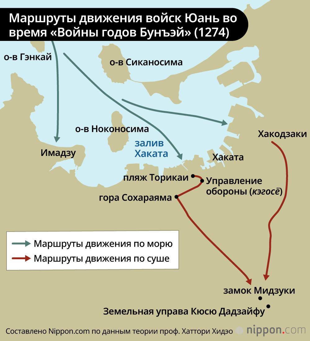 750 лет со дня монгольского нашествия (2): монгольские войска империи Юань  впервые высаживаются в Японии | Nippon.com